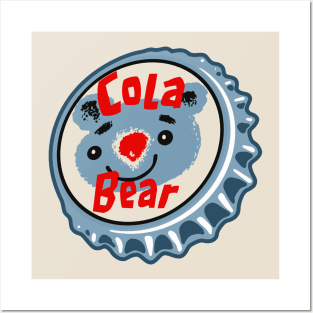 Vintage Cola Bear Cola Bottlecap Posters and Art